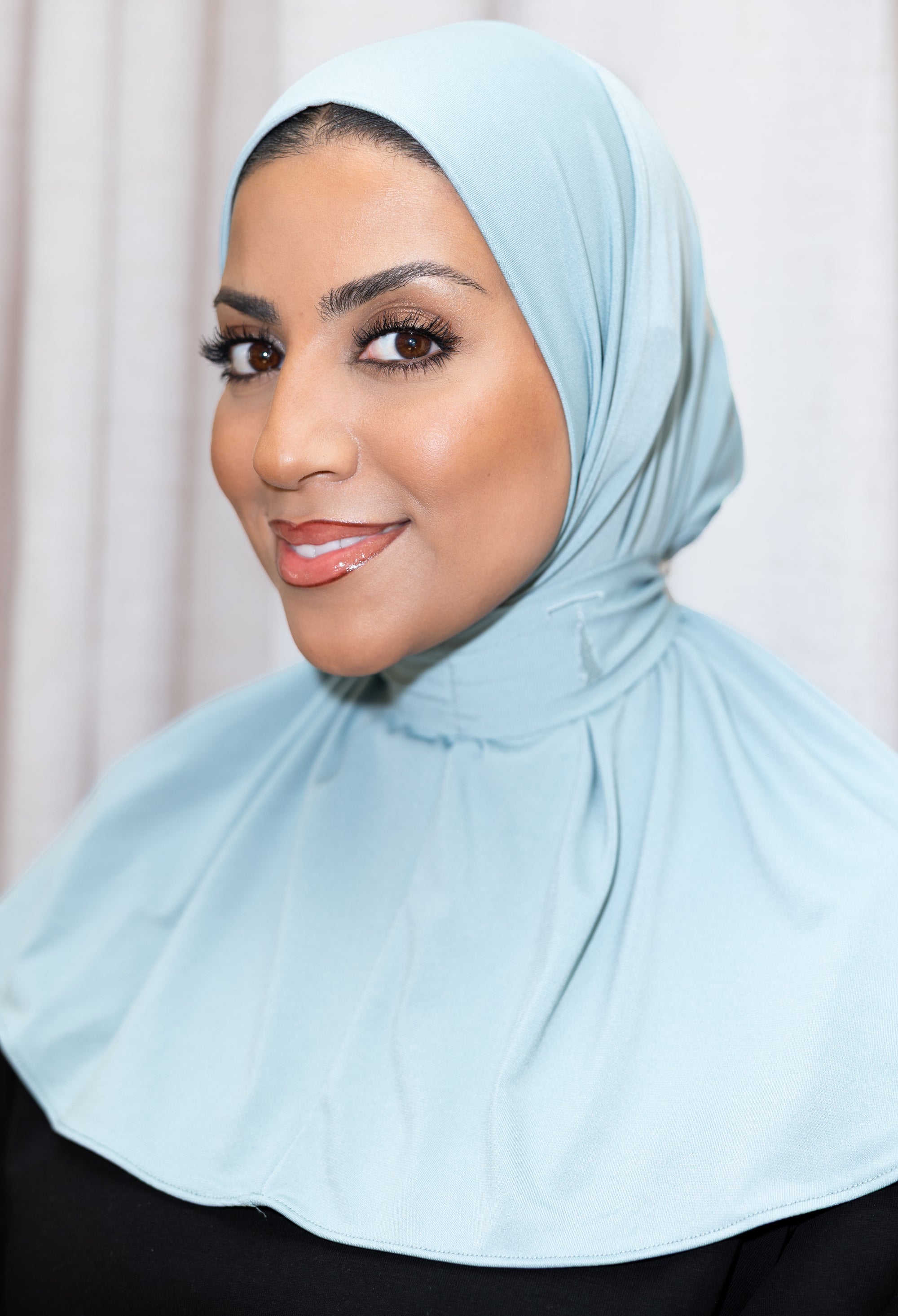 instant hijab WARM BLUE