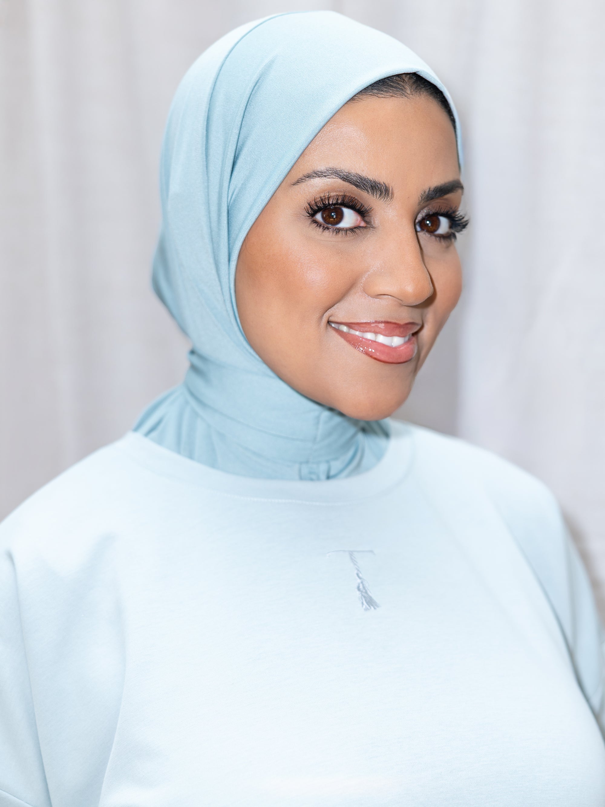 instant hijab WARM BLUE