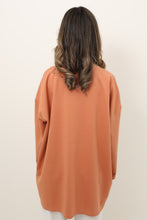 Load image into Gallery viewer, oversized soft orange long-sleeve t-shirt
