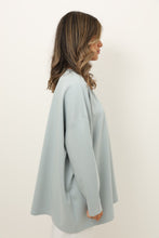 Load image into Gallery viewer, oversized pastel blue long-sleeve t-shirt

