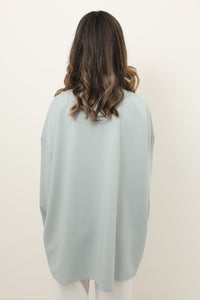oversized pastel blue long-sleeve t-shirt