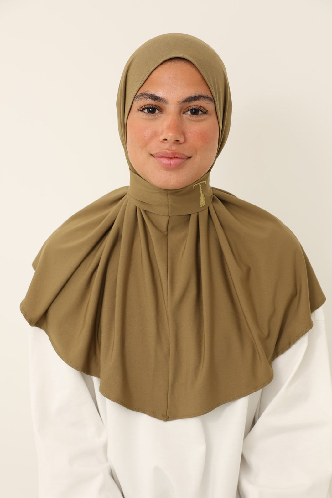 MINIMAL instant hijab bronzed olive