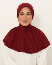 Load image into Gallery viewer, instant hijab burgundy
