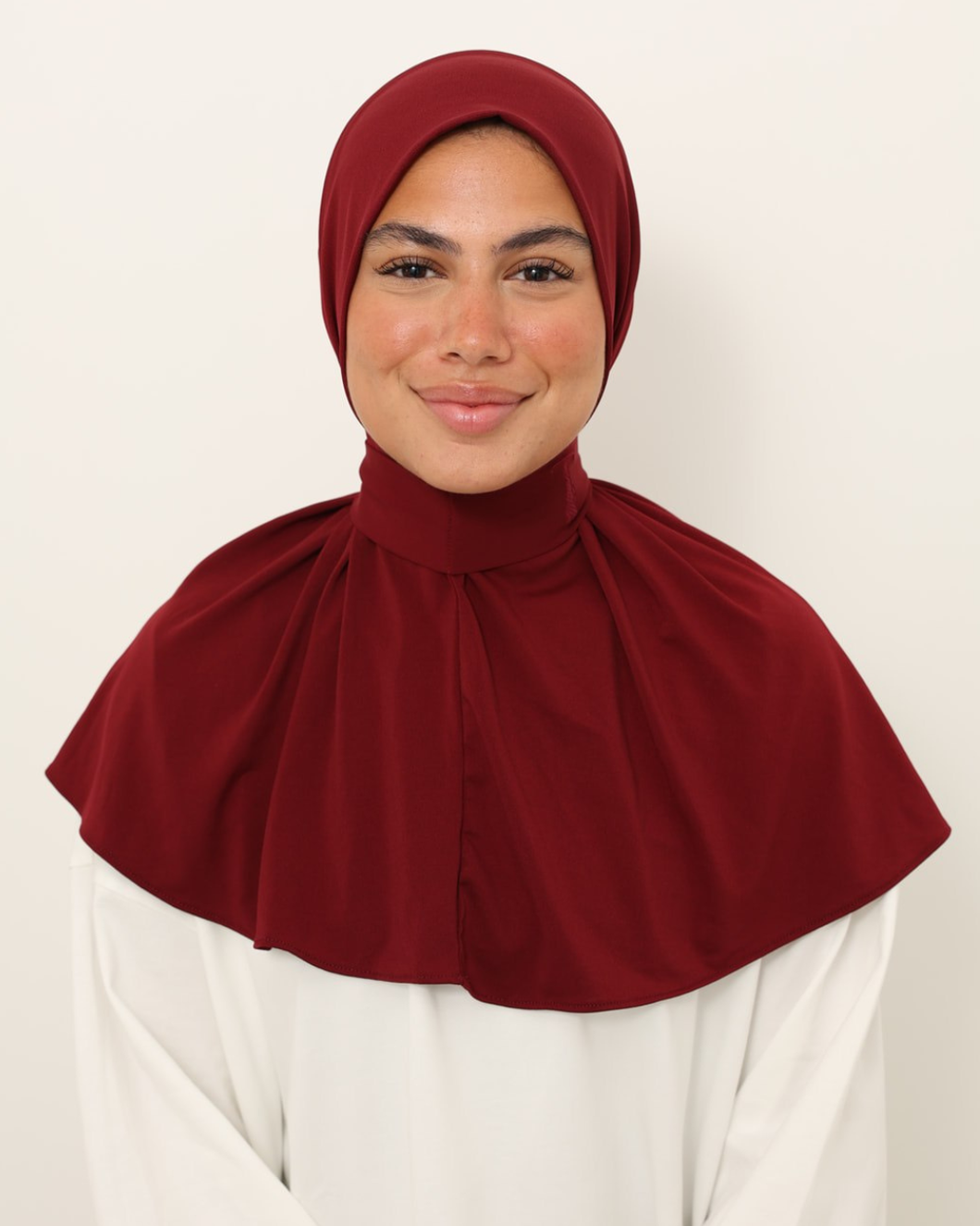 instant hijab burgundy