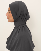 Load image into Gallery viewer, instant hijab dark grey
