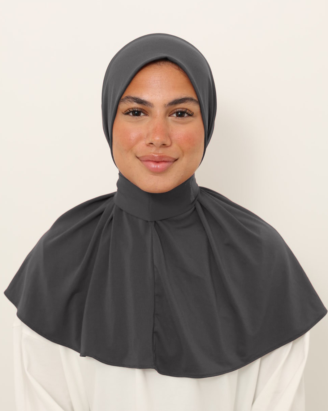 instant hijab dark grey