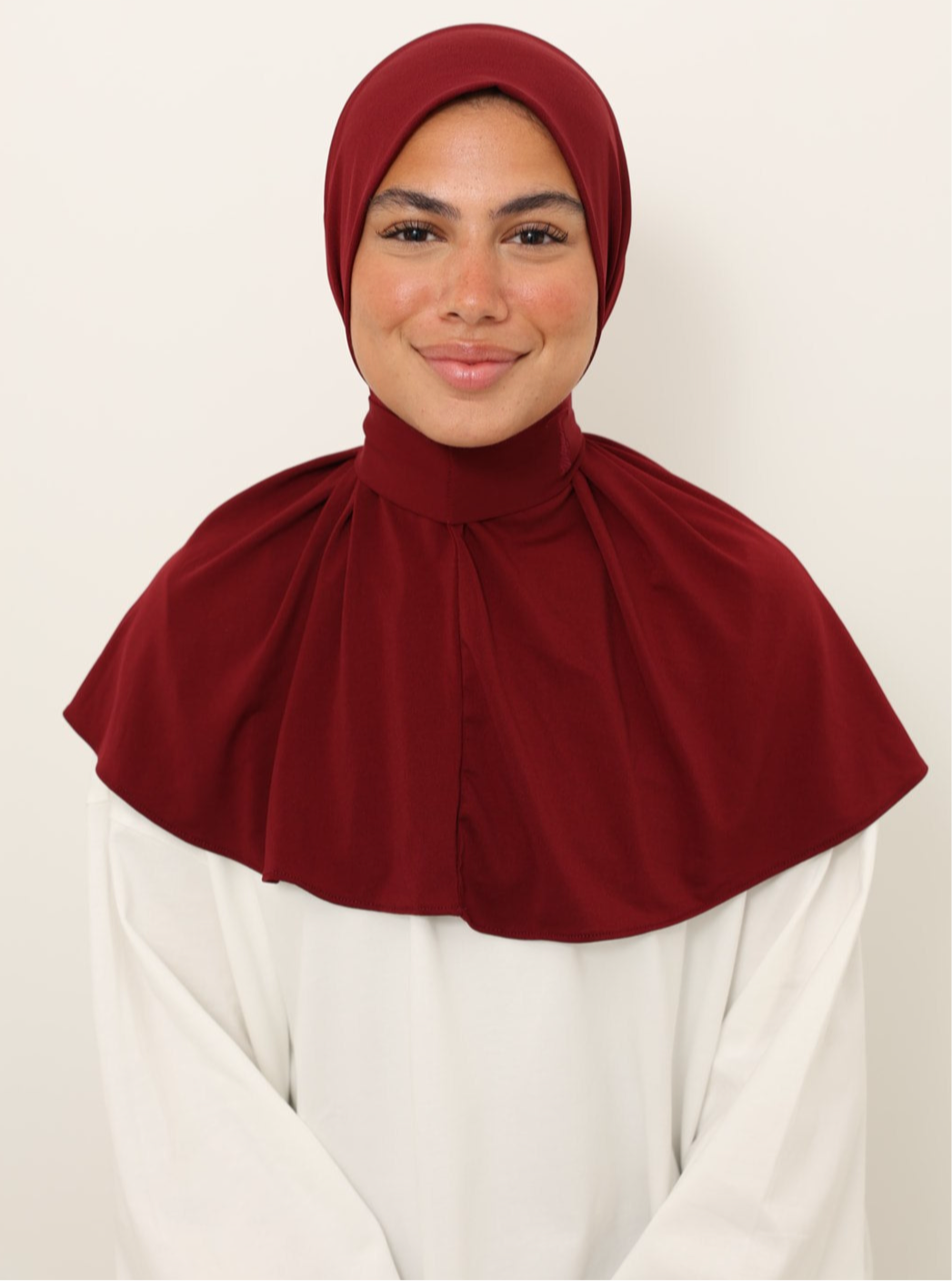 instant hijab burgundy