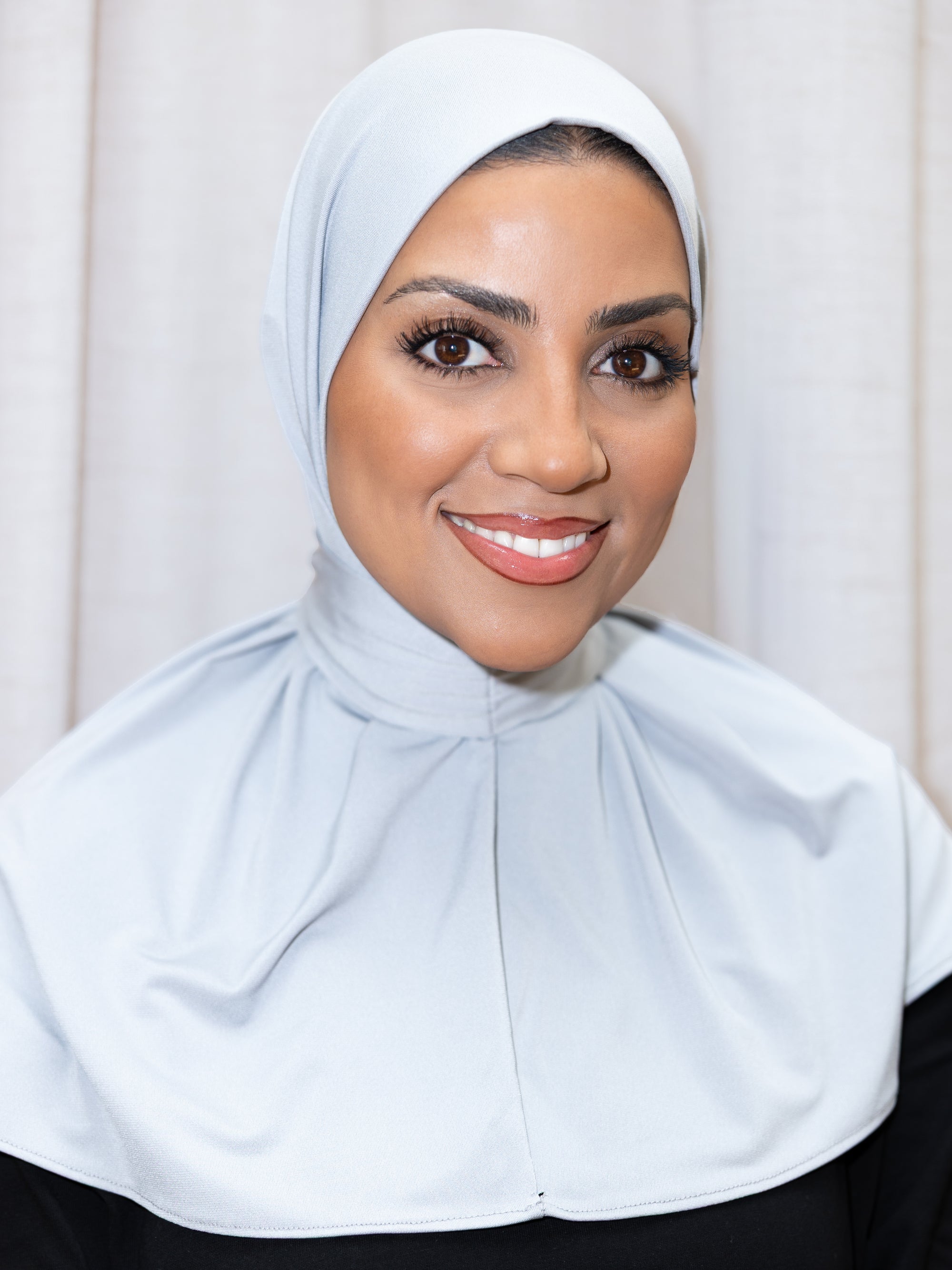 instant hijab light grey