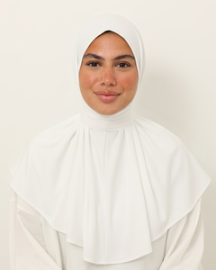 instant hijab white