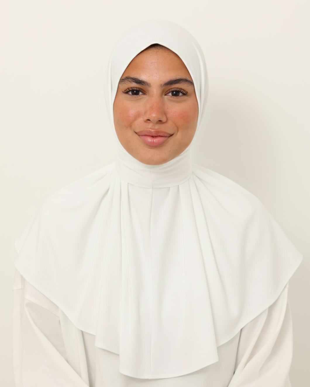 instant hijab white
