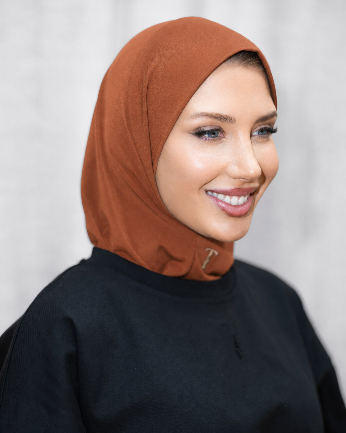 easy instant hijab TERRACOTTA