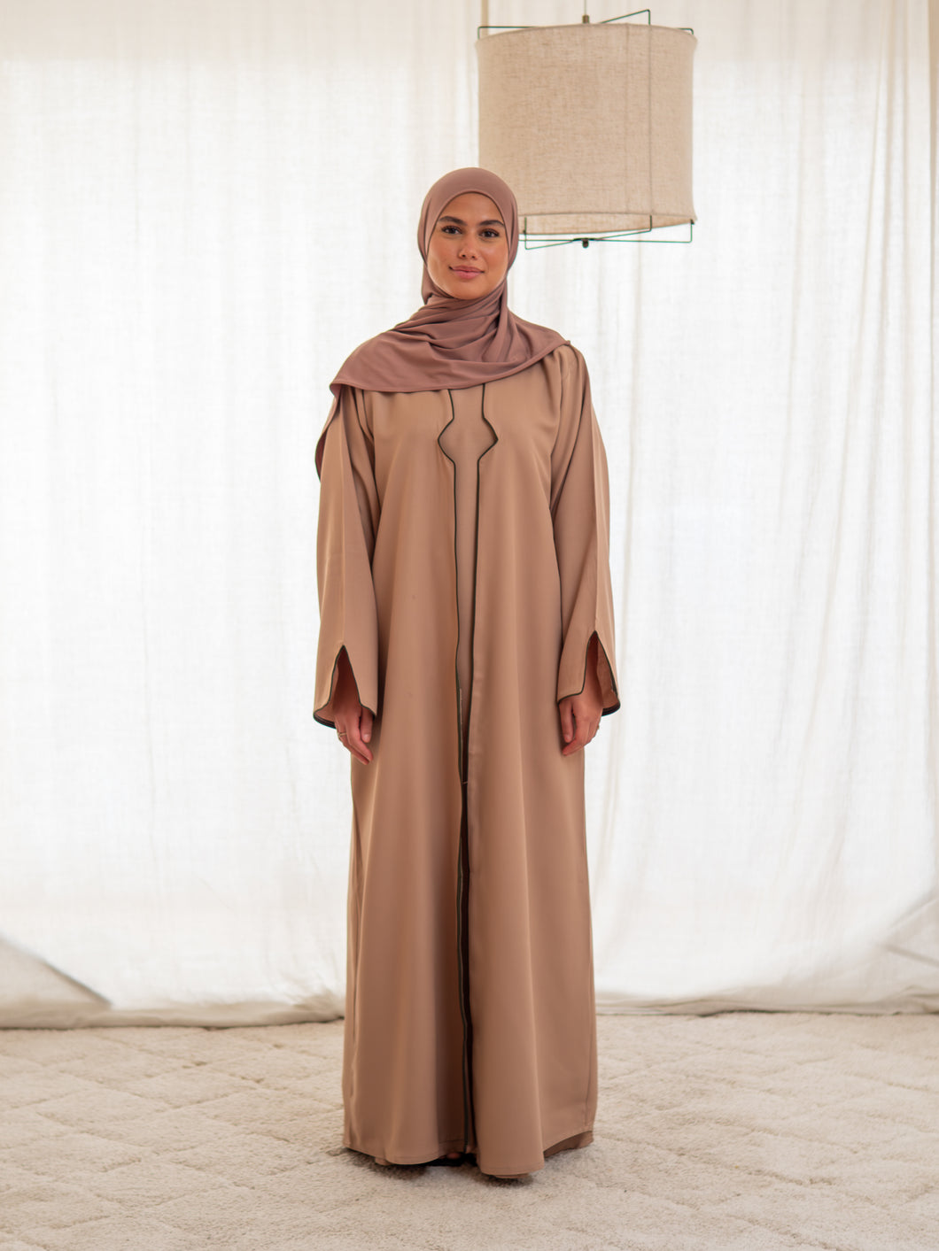 NOOR abaya DUSTY ROSE